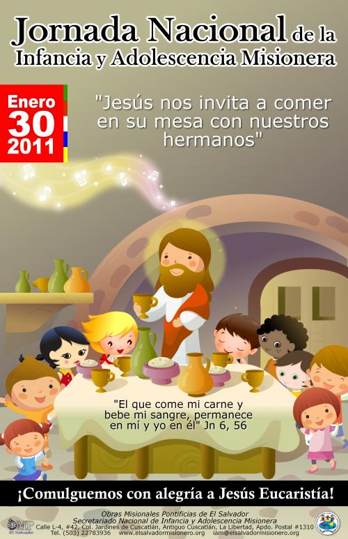 Descarga el afiche! Jornada Nacional de Infancia y Adolescencia Misionera 2011